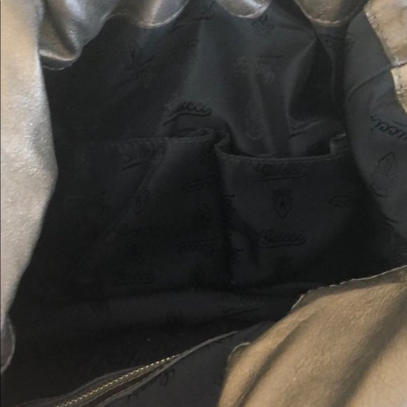 Gucci Hysteria Hobo Metallic Crinkled Leather Bag - Picture 6 of 8